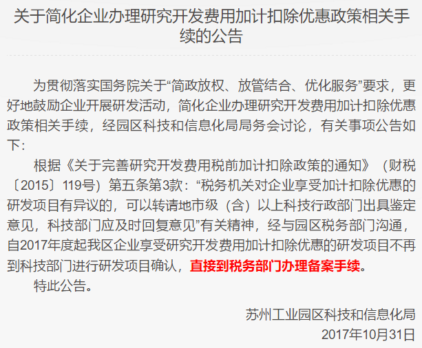 蘇州工業園區研發費用，研發費用后補助攻略